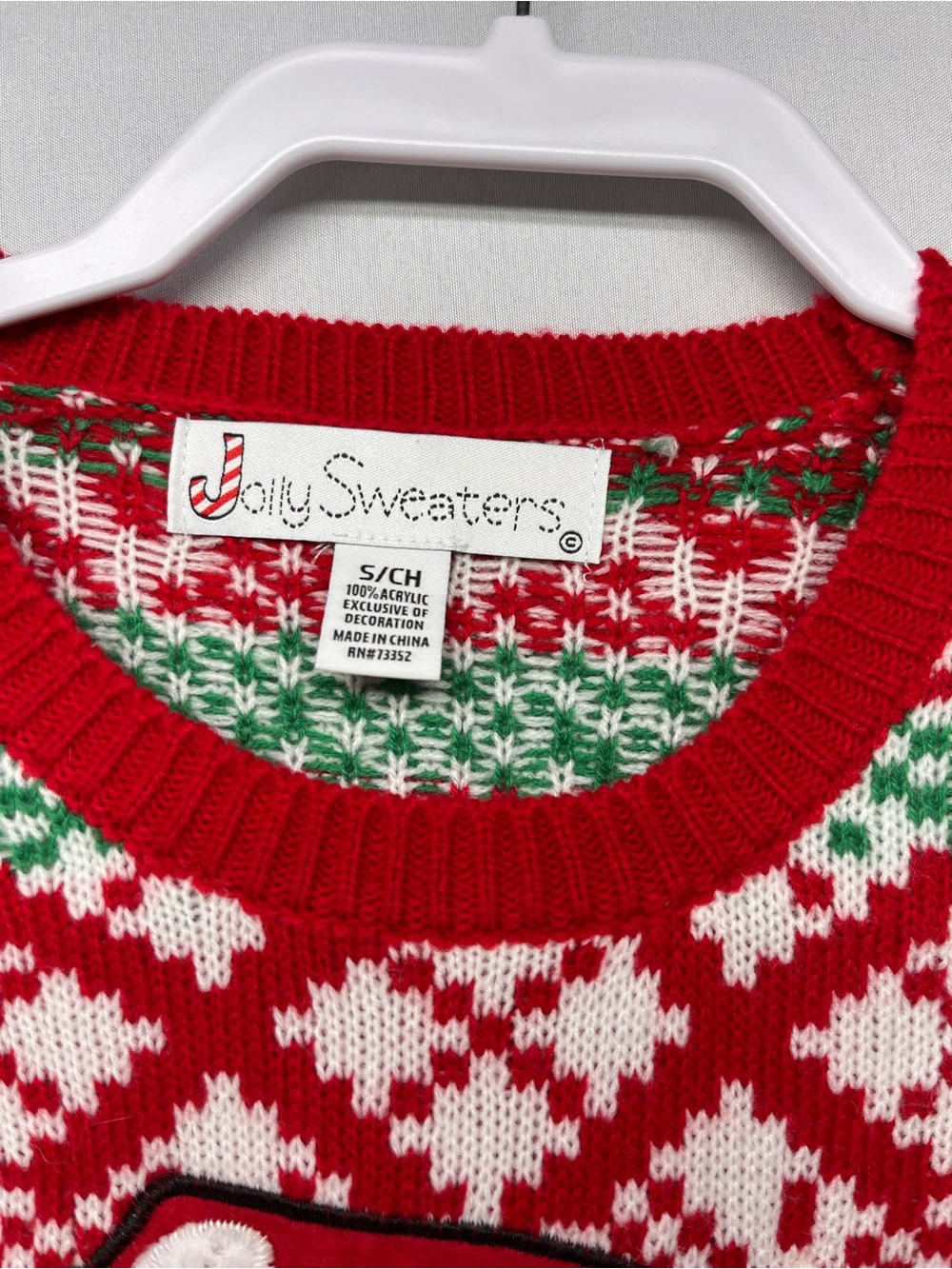 Holiday Llama Christmas Sweater - Red - Picture 2 of 6